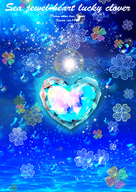 Sea jewel heart lucky clover summer