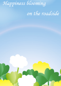 Happiness blooming on the roadside