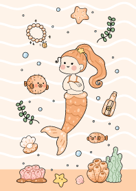 Little mermaid : orange