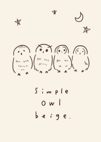 Simple owl beige.