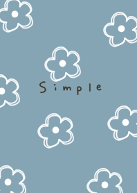 Blue beige and rough floral pattern.