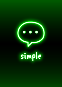 neon sederhana: hijau hitam WV