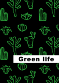 Green life cactus/succulent
