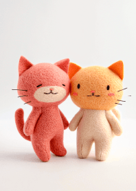 羊毛氈貓咪玩偶 1