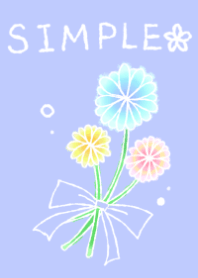 Theme of a simple flower