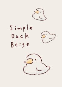 simple beige duck