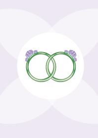 ekstamp love double purple diamond rin