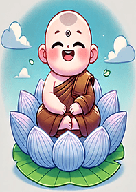 和藹的小沙彌