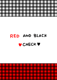 RED AND BLACK CHECK