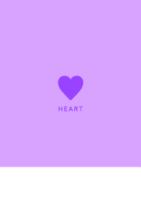 Simple Heart /Purple&White