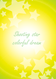 Shooting star colorful dream