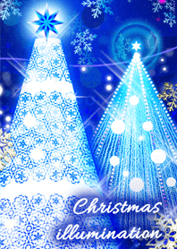 White Christmas illumination