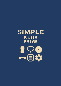 SIMPLE blue*beige*