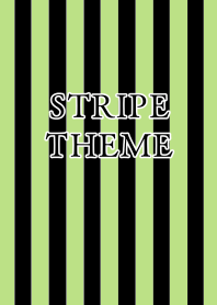 STRIPE THEME-BLACK&LEAF GREEN