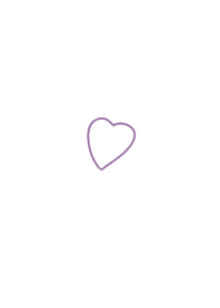 Loose white and dull purple. heart.