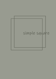 simple square =khaki beige=