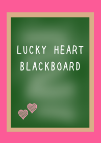 LUCKY HEART BLACKBOARDj-HOT PINK
