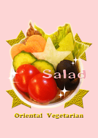Oriental vegetarian X'mas Salad Theme!