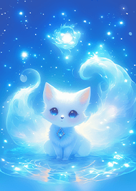 ⭐️星光閃耀的藍寶石白狐❤️