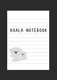 KOALA NOTEBOOK/CHARCOAL GREY