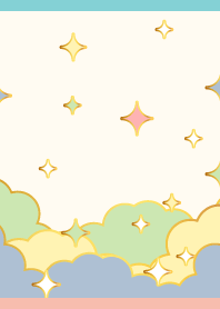 Pastel Clouds on P&B