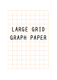 LARGE ORANGE GRID GRAPH PAPER-WHITEj