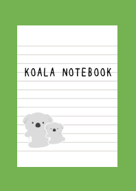 KOALA NOTEBOOK-GREEN-YELLOWj