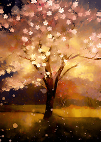 美しい夜桜の着せかえ#2609