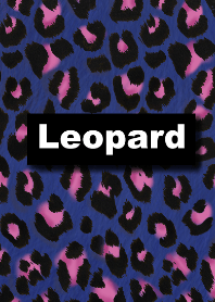 Leopard print (blue and pink)