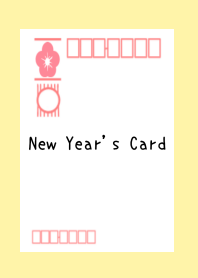 New Year's Card/LIGHT YELLOW