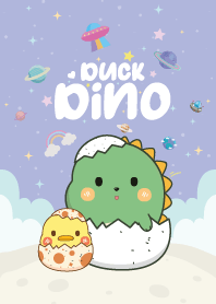 Dino&Duck Fat Cute Violet