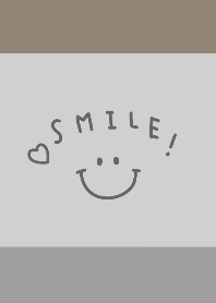 smile brown and gray