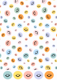 Colorful Smile - white