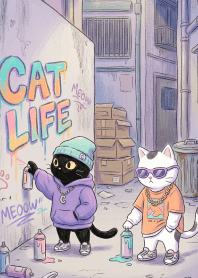 Mochi Cats doing doodle