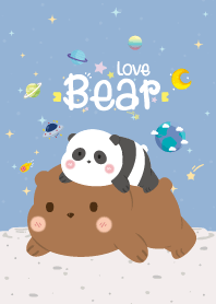 คุณหมีสามตัว มินิ สีฟ้า