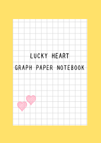 LUCKY HEART GRAPH PAPERj-YELLOW