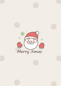 Gloves of Santa -brown- dot