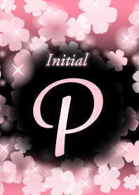P-Initial-Flower-Pink&black