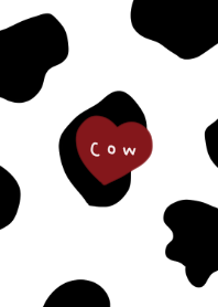 Cow pattern. heart.
