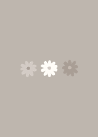Simple flowers gray-beige
