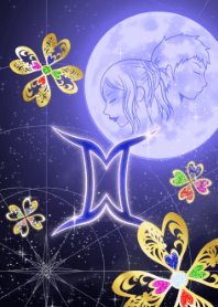 Gemini clover and moon blue 2022