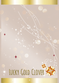 ボルドー / 運気上昇!ゴールドクローバー