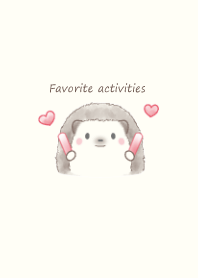 Hedgehog and Favorite activities-red-