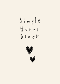 簡單的 心黑  淺褐色的