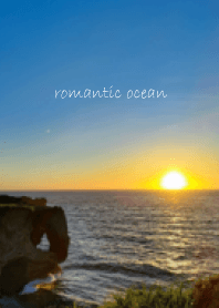 The calming sunset sea MANZA
