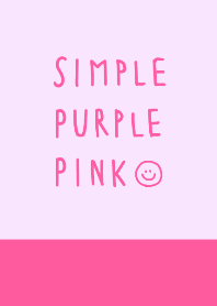 シンプル purple pink
