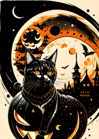 halloween cat bF2a75