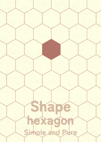 Shape hexagon BRN gold