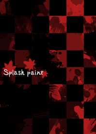 Splash paint -Red autumn-