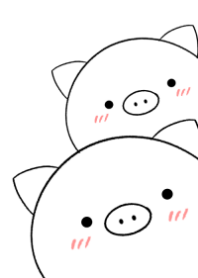 pig (white of pair)